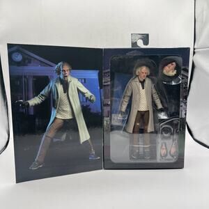 NECA Back To The Future Ultimate Doc Brown The 35th Anniversary Collection AS IS